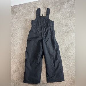 Slalom Kids Toddler Snow Bib Overall Snow Pants Size 4T Black